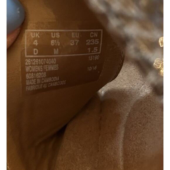 Clarks Black Snakeskin Leather Slip On Comfort Wedge Sandals Delana Fenela 6.5M‎ - Picture 5 of 9